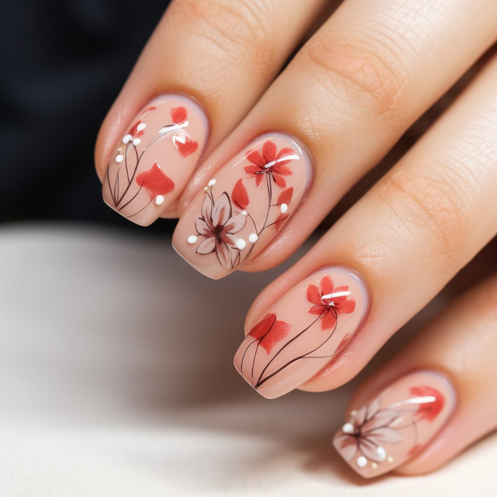 Маникюр в 15 лет: Как ухаживать за ногтями и выразить свой стиль 7 delicate floral designs on one or two nails on a nud 2e268d3b 7ecc 4251 9bd2 425a2a7167c7